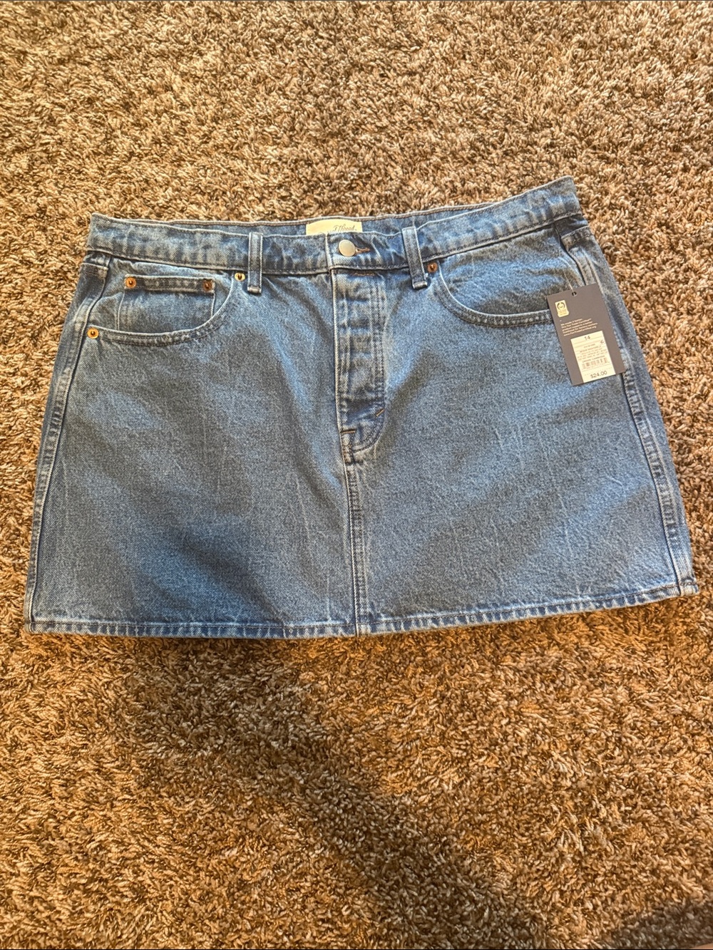 NWT! Denim mini skirt